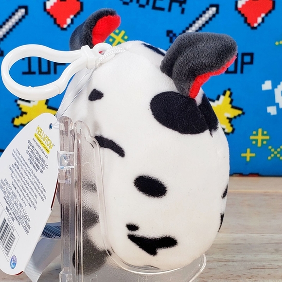 Squishmallow Dustin the Dalmatian 3.5" Clip UltraSoft Valentine's Day Plush NWT - Picture 3 of 12